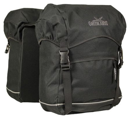 Greenlands Sacoche de vélo double Travel Bag 40 litres 30 x 37 x 17 (2x) noir
