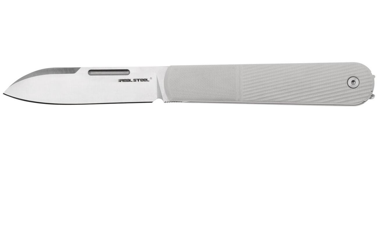 Real Steel Barlow RB5, 8021I Droppoint N690, Ivory G10, slipjoint zakmes