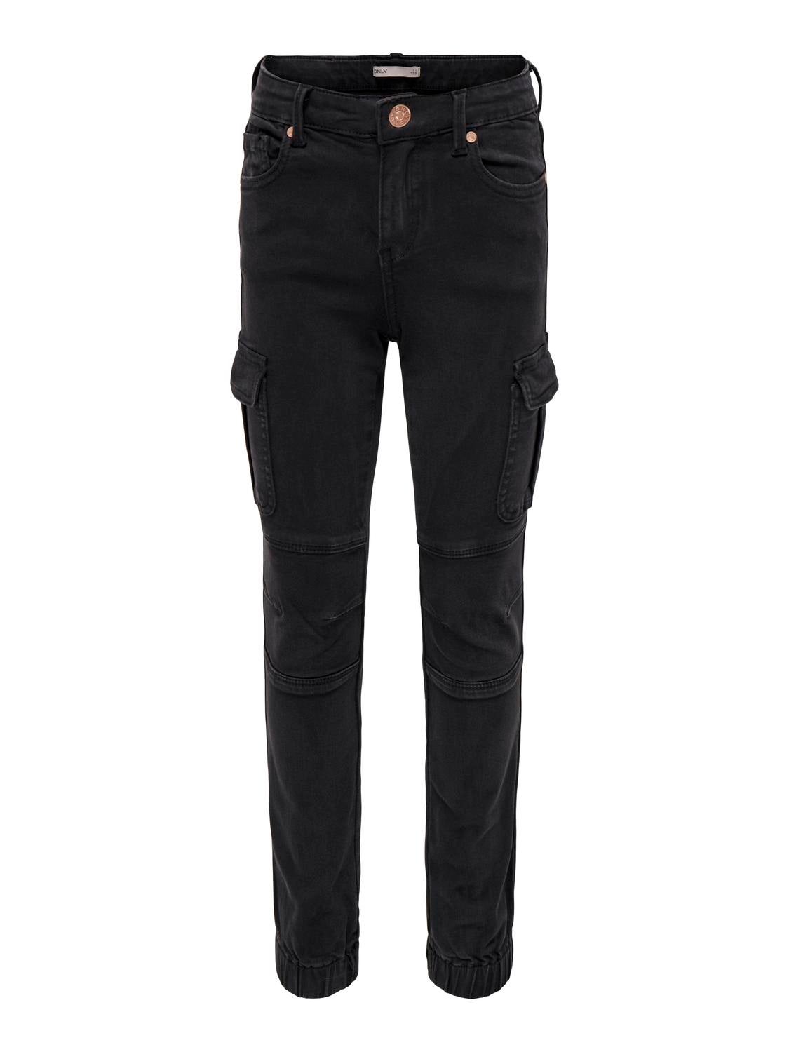 KOGMISSOURI Mittlere Taille Slim Fit Cargo-Hose Black