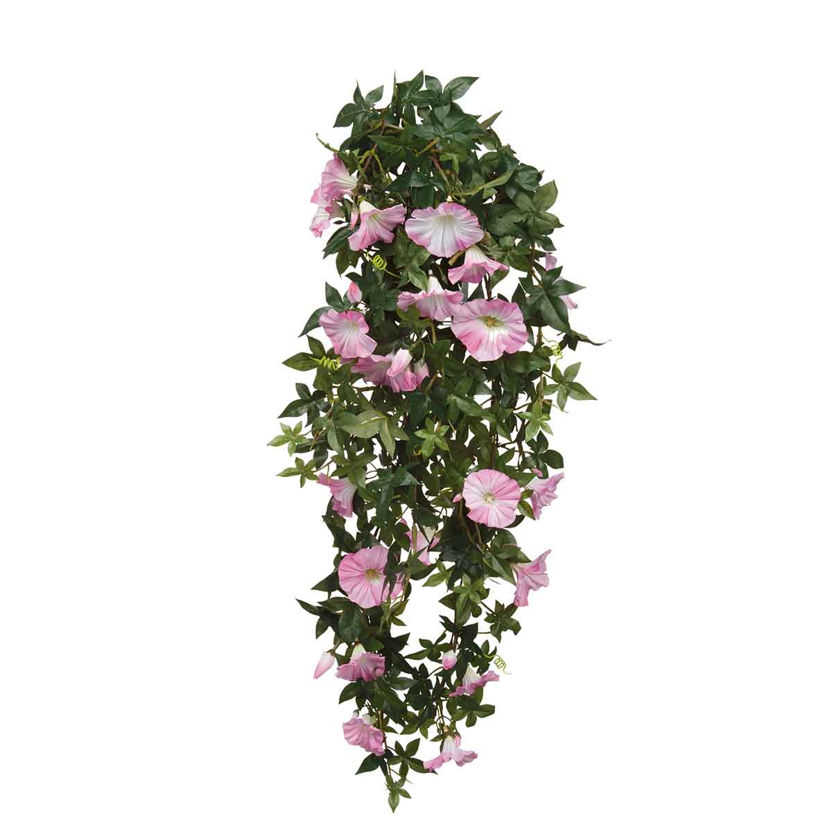Mica decorations - petunia artificielle suspendue rose h80