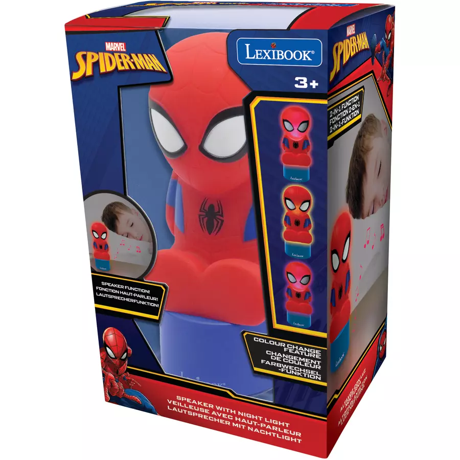 LEXIBOOK Spider-Man 3D Nachtlichtfigur mit integriertem Lautsprecher