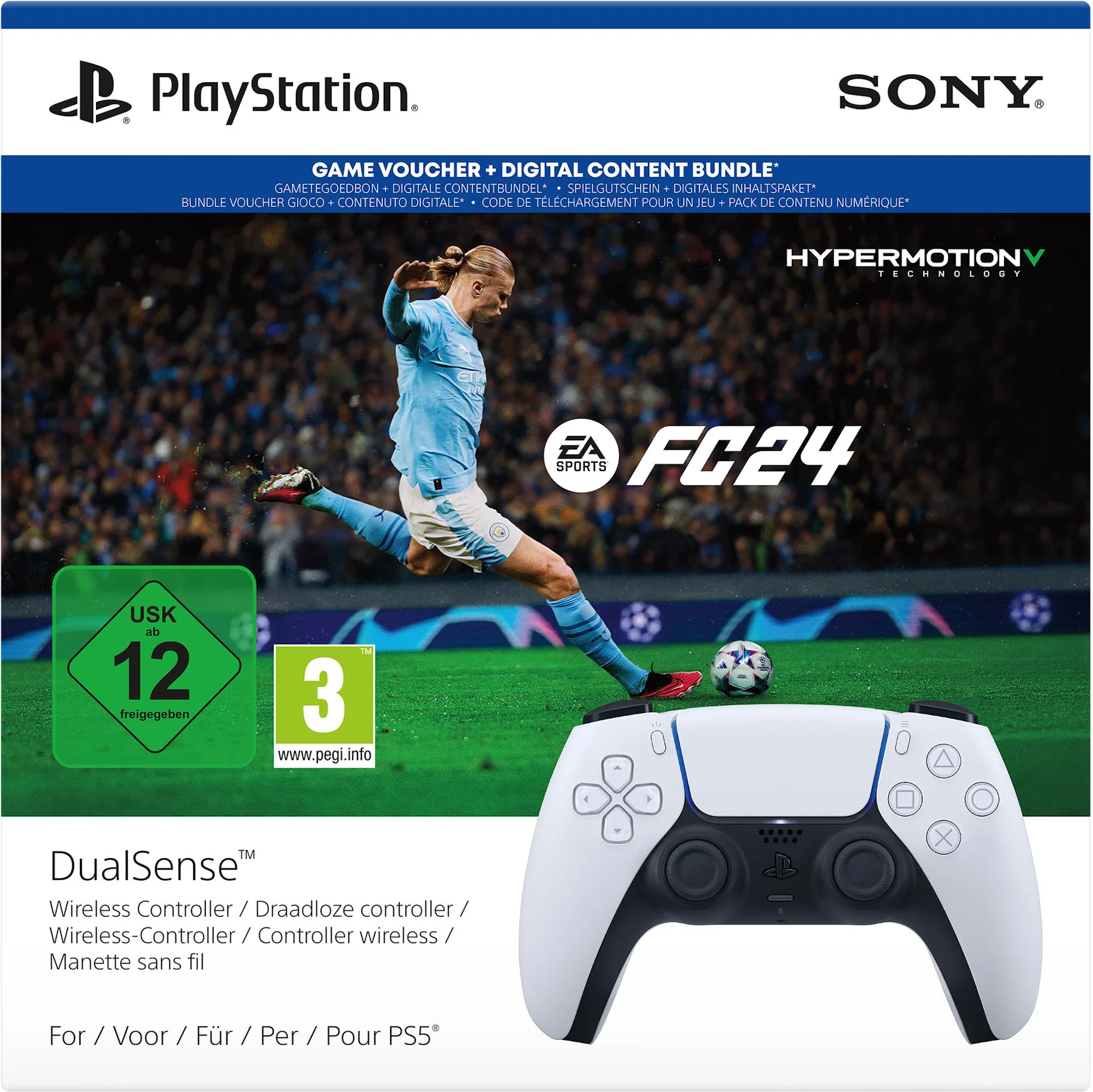 Sony DualSense pour PS5 Blanc   Jeu FC 24 Manettes de jeu