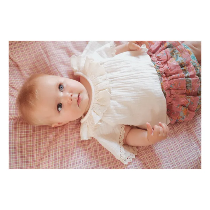 Louise Misha Blouse Antoinette Gaze de Coton | Blanc