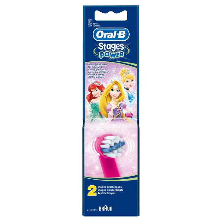 ORAL B Aufsteckbürsten Stages Disney Princess, 2 St