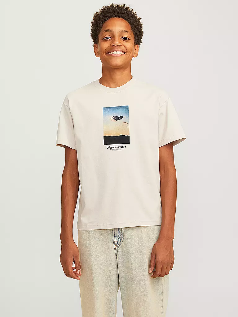 JACK & JONES Jungen T-Shirt JORVESTERBRO beige
