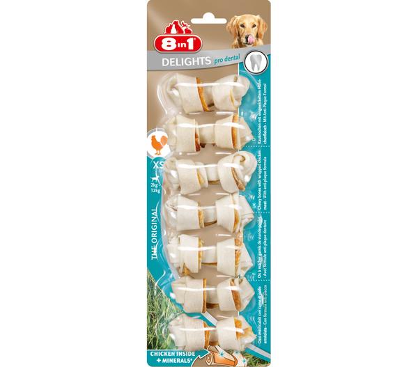 8in1 Hundesnack Delights Dental Kauknochen