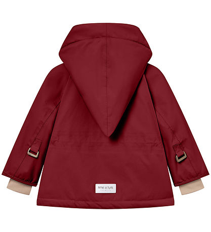 Mini A Ture Vinterjakke - Wang Fleece - Rød Merlot