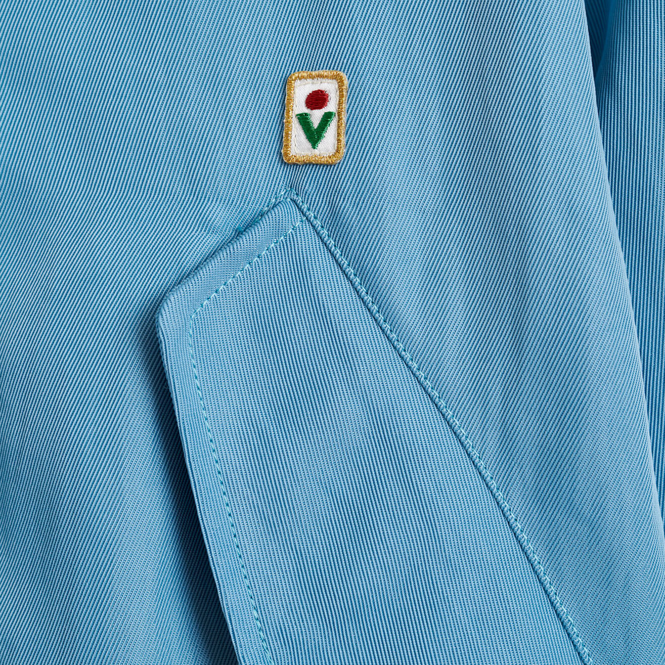 Bellerose Veste bombers Harlem satinée bleue