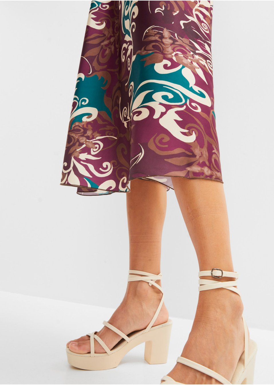 Robe midi imprimée
