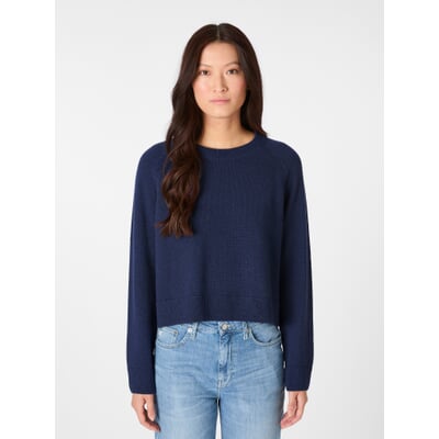 Damen-Strickpullover, Blau