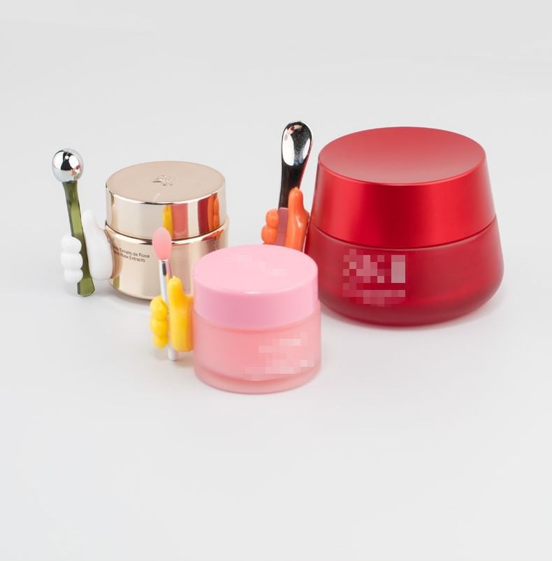 Worthbuy - Set van 4: Thumb Up Plastic Make-up Spatel Houder