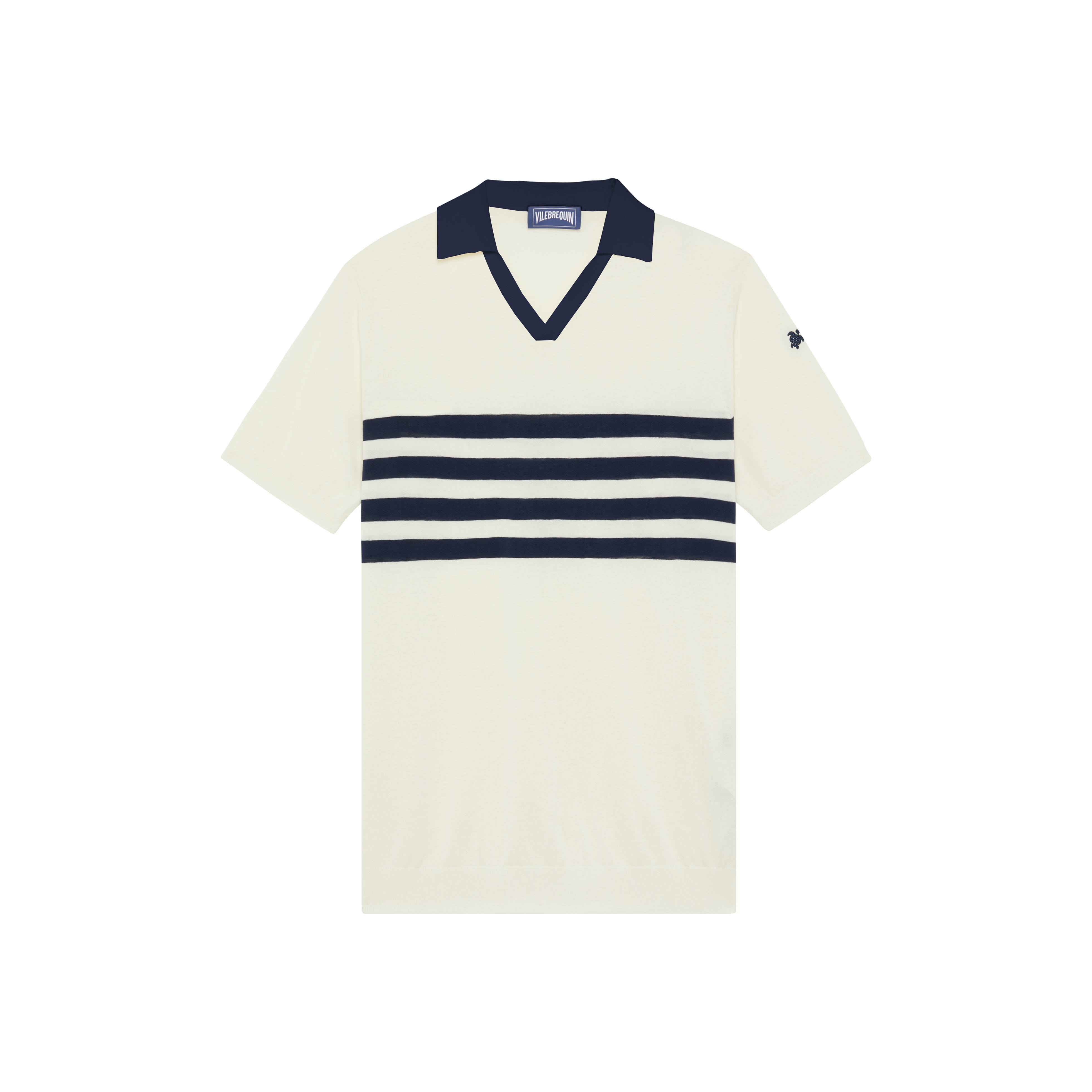 Polo en coton homme rayures bicolores
