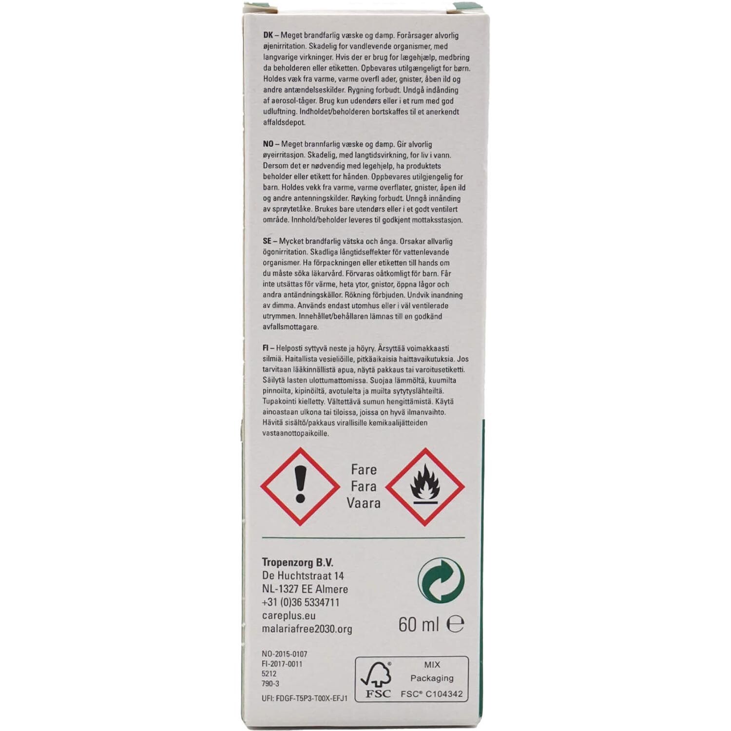 Care Plus Anti-insect - Deet Spray 40%, 60ml