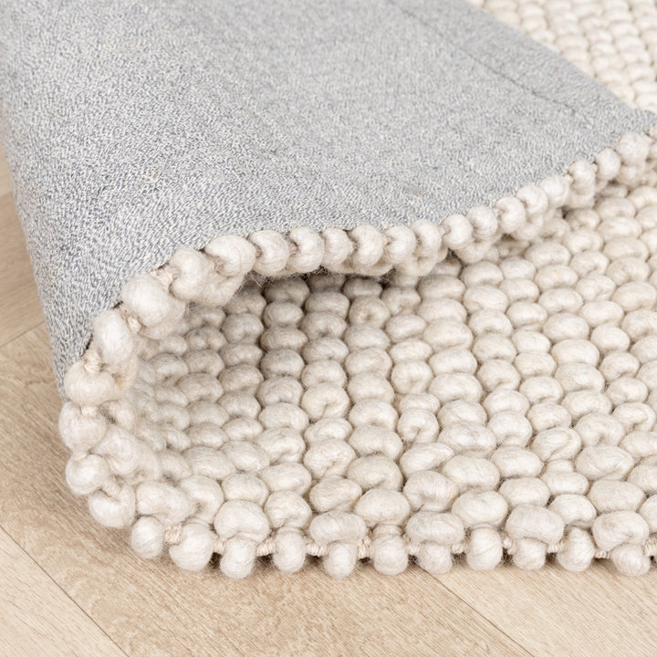 Wollen vloerkleed - Luminous Creme/Wit | Kwaliteit