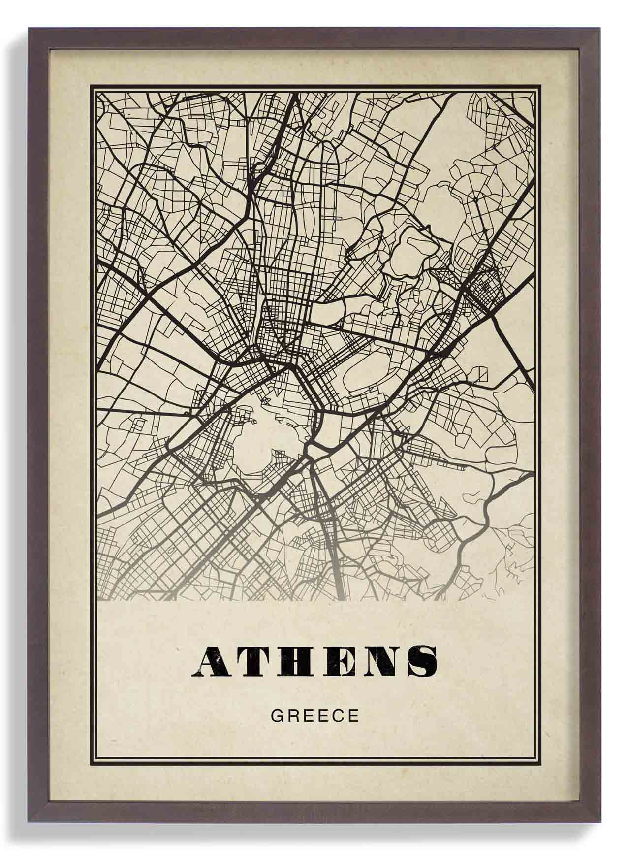 Athen Stadt Sepia
