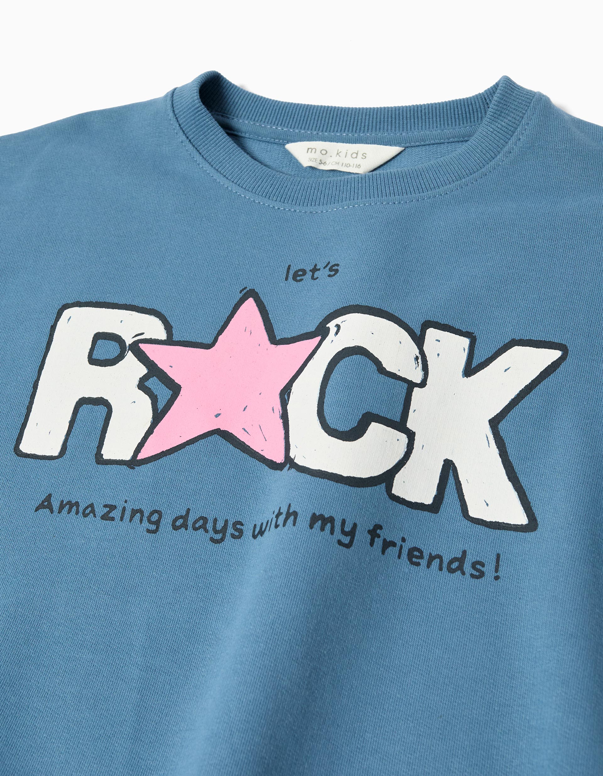 Sweatshirt de Felpa, Menina, Azul