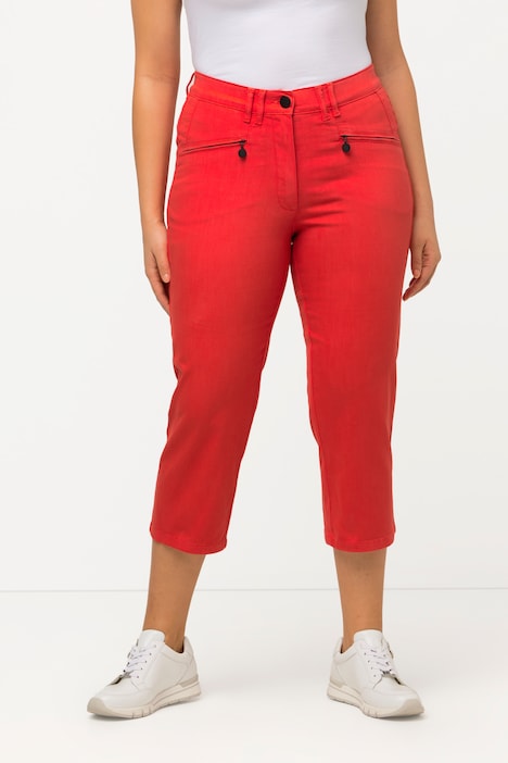 Hose Mony, wadenlang, Zipptaschen, Stretch