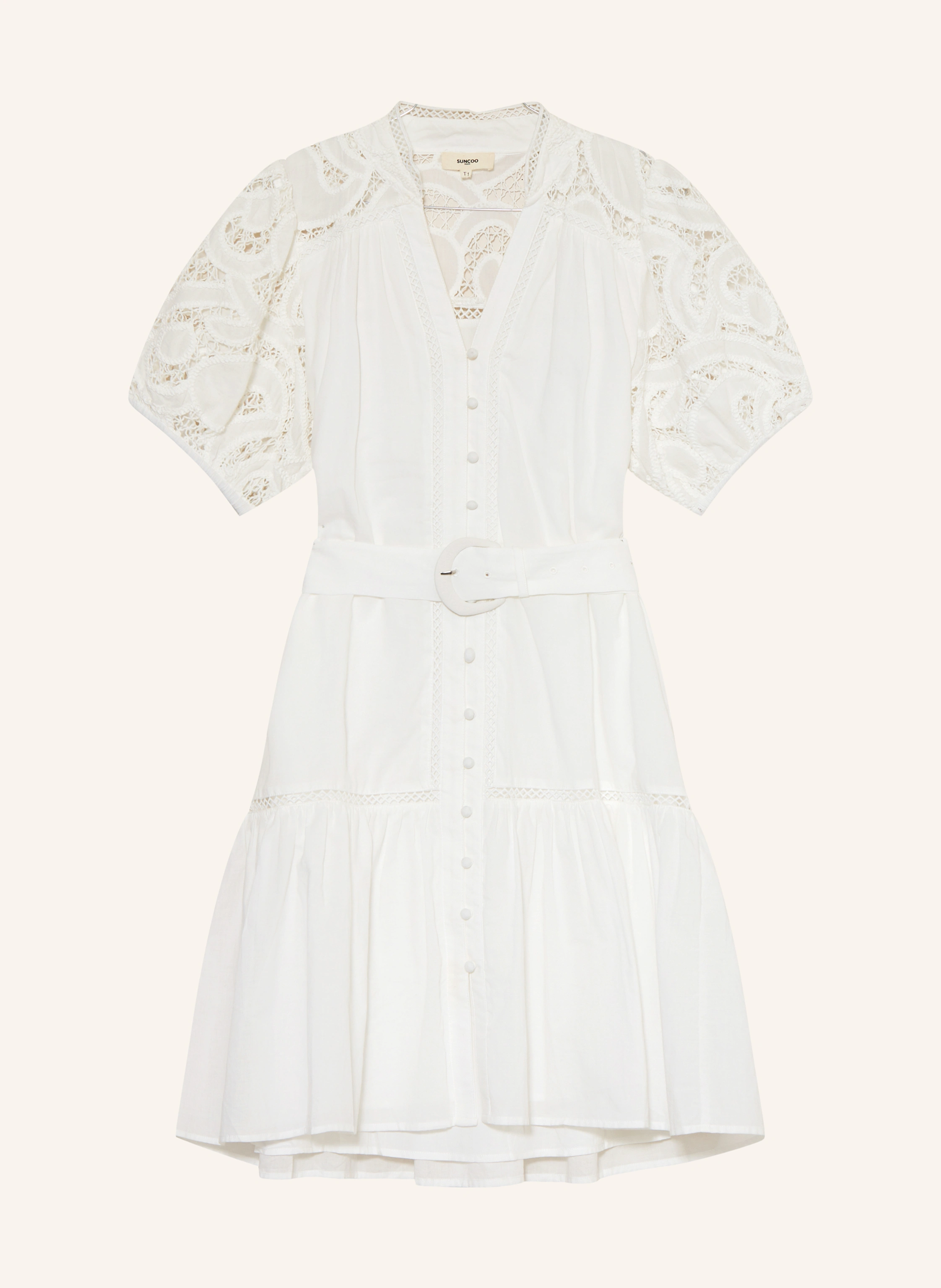 SUNCOO Kleid CATLEYA mit Spitze