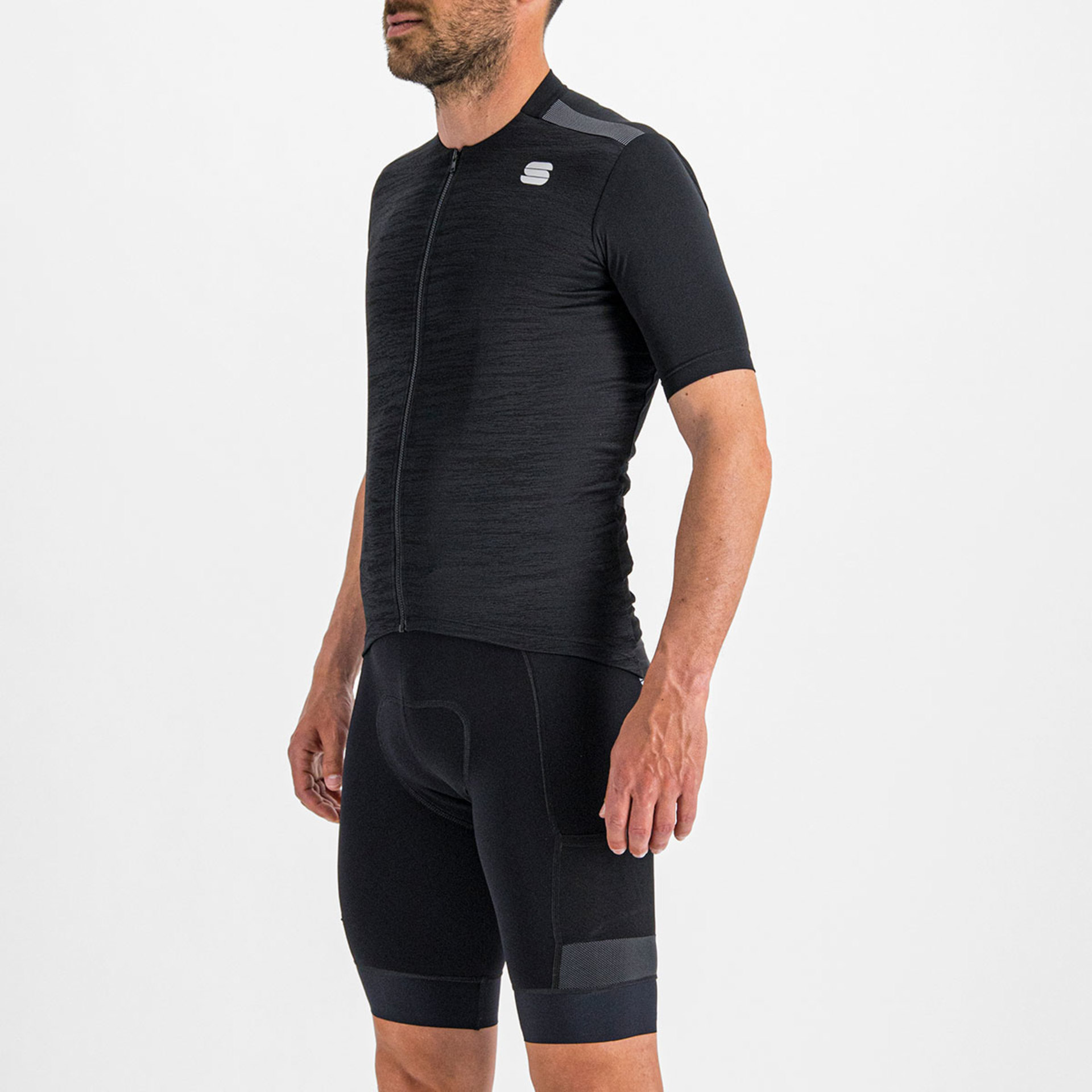 Sportful Supergiara Fietsshirt Korte Mouwen Zwart Heren