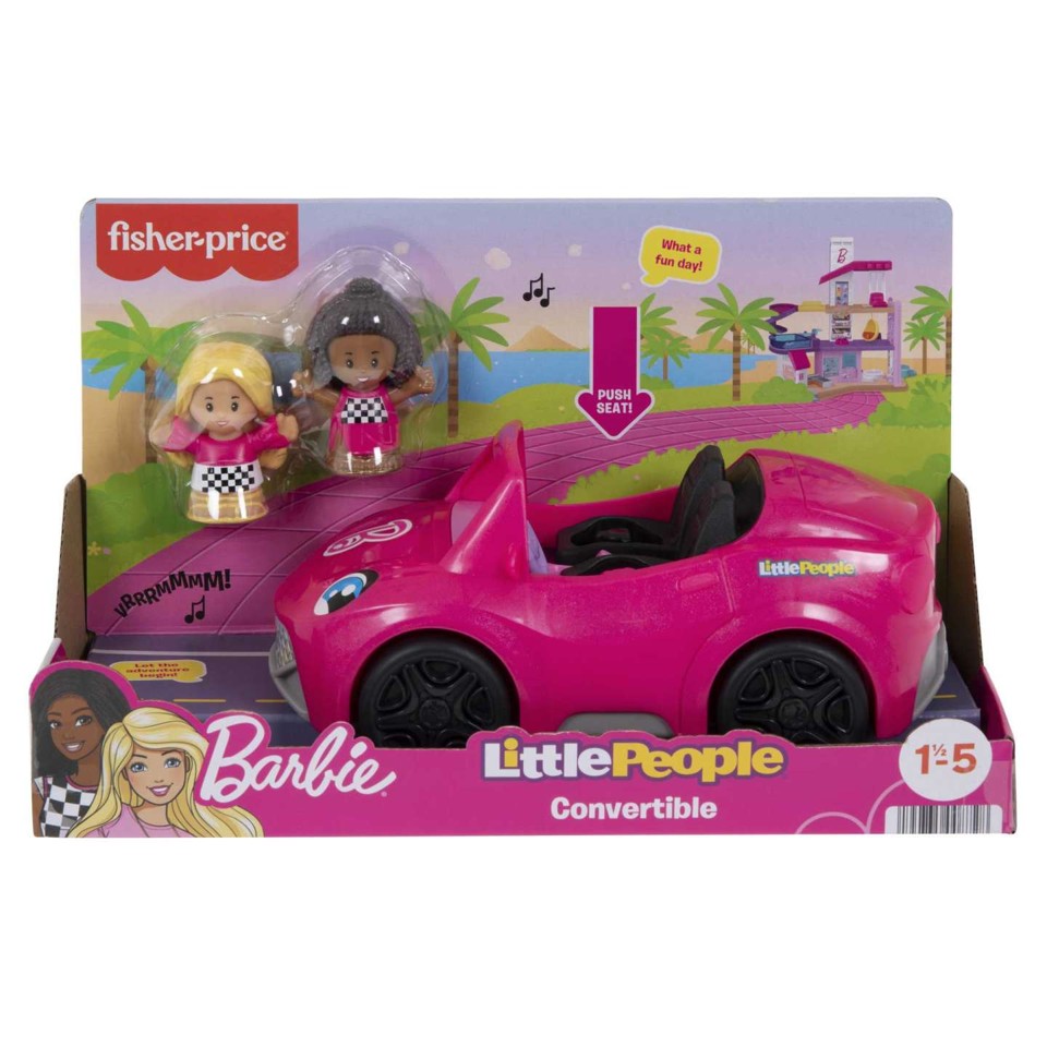 Fisher-Price - Barbie Convertible By Little People (HJN53)