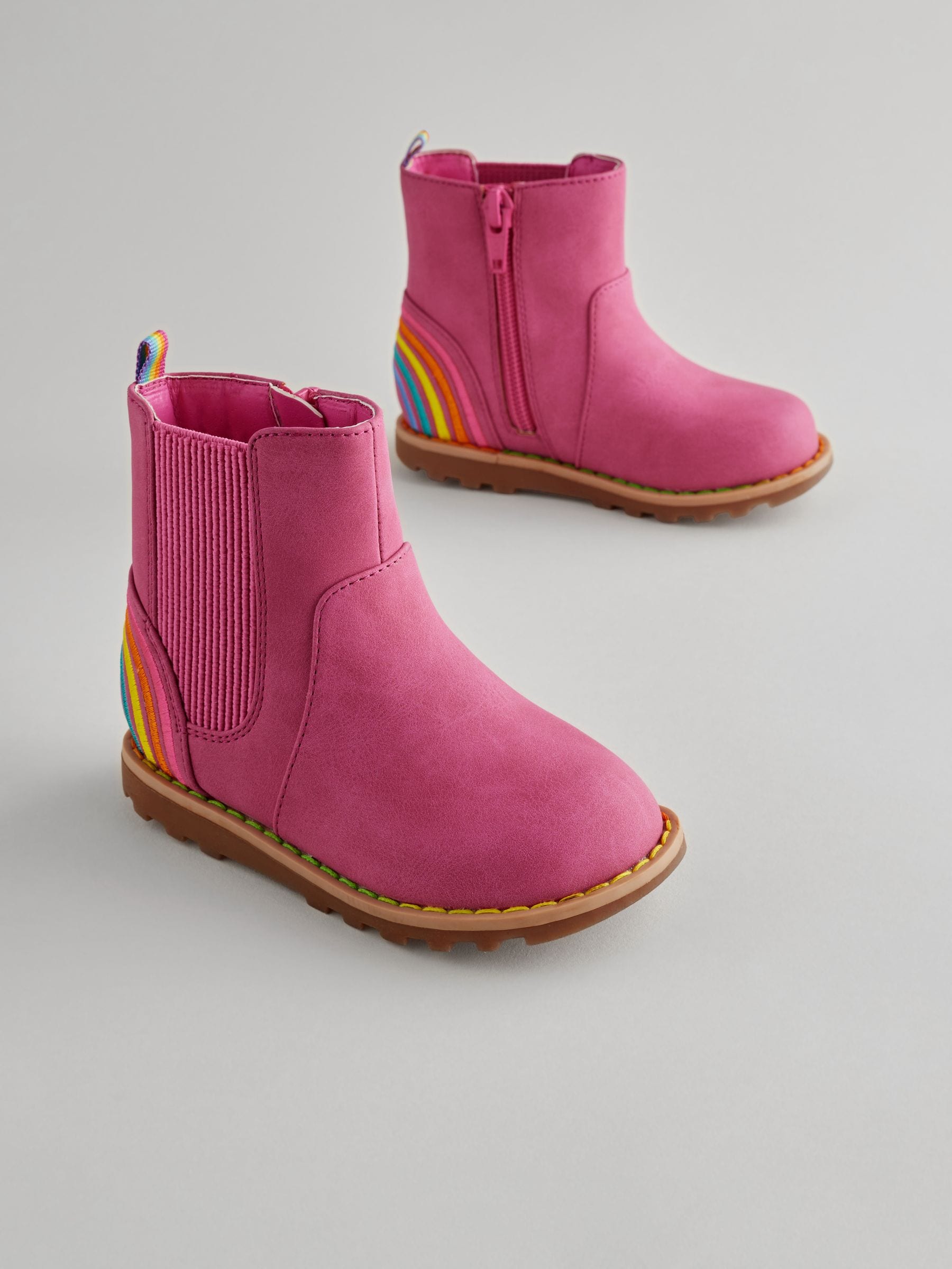 Little Bird by Jools Oliver Chelsea-laarzen met regenboog