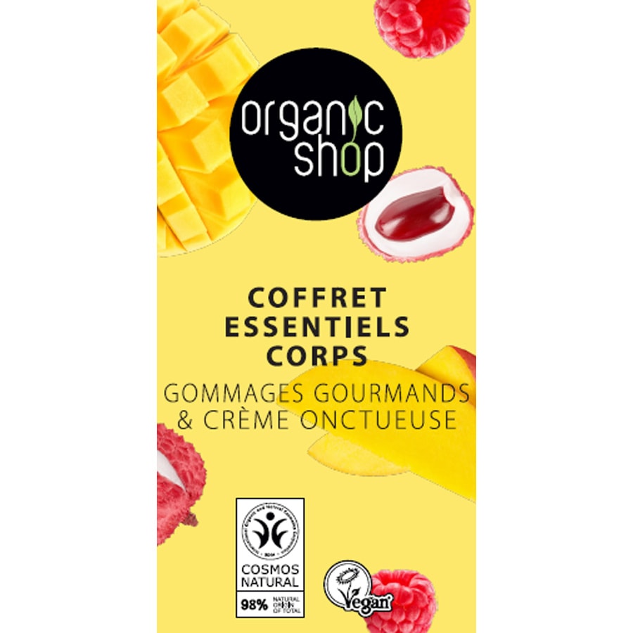 Coffret exfoliation & hydratation - Mangue, framboise & lichi - Corps - 3 produits