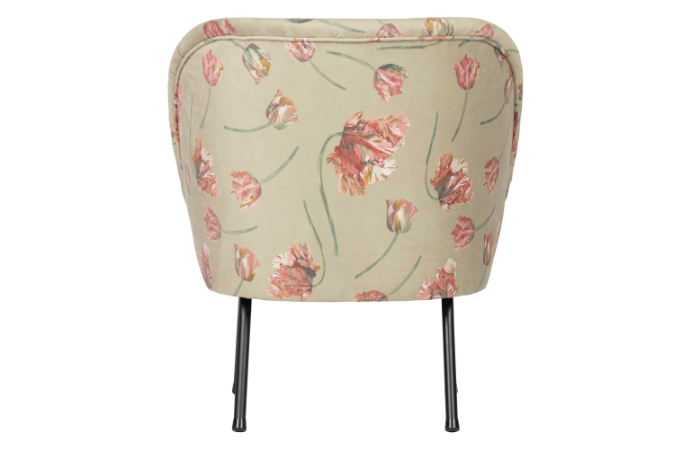 WOOOD Vogue fauteuil fluweel zwart