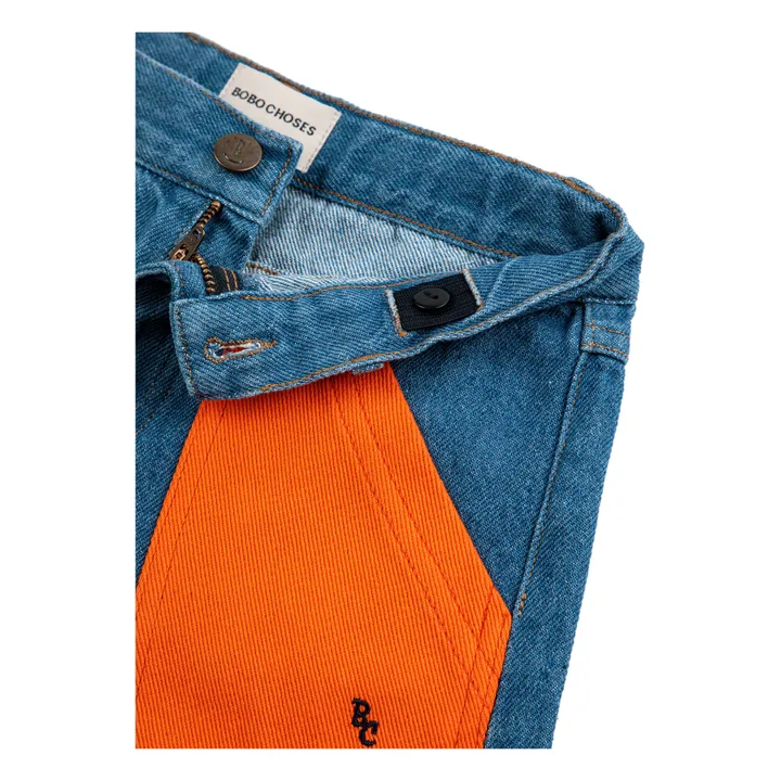 Bobo Choses Bermuda Denim Color Block | Bleu jean