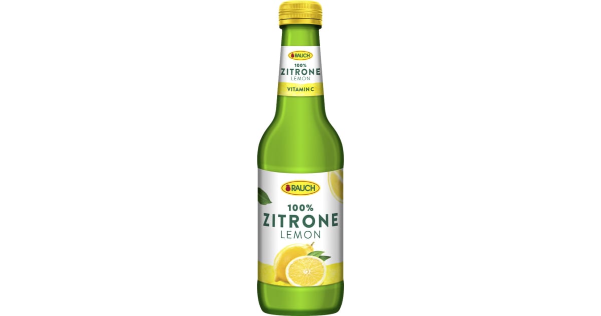 Rauch Zitronensaft 100% 0,25 Liter (Einweg)