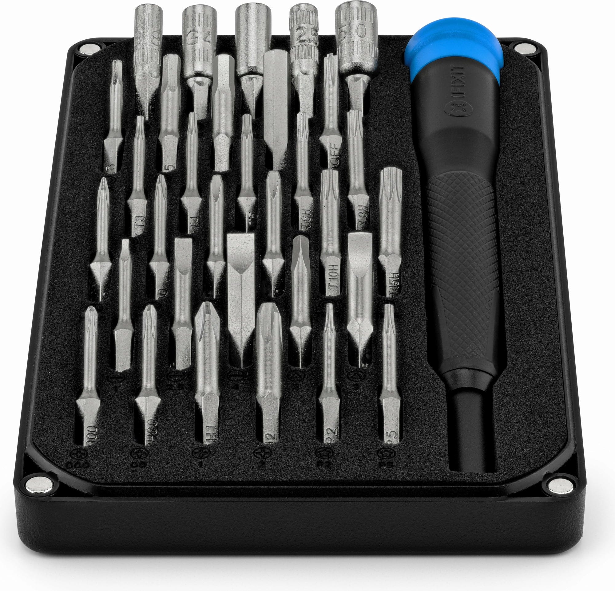 iFixit  Moray Precision Bit Set    32 Präzisions-Bits für den Werkzeugkoffer daheim oder unterwegs