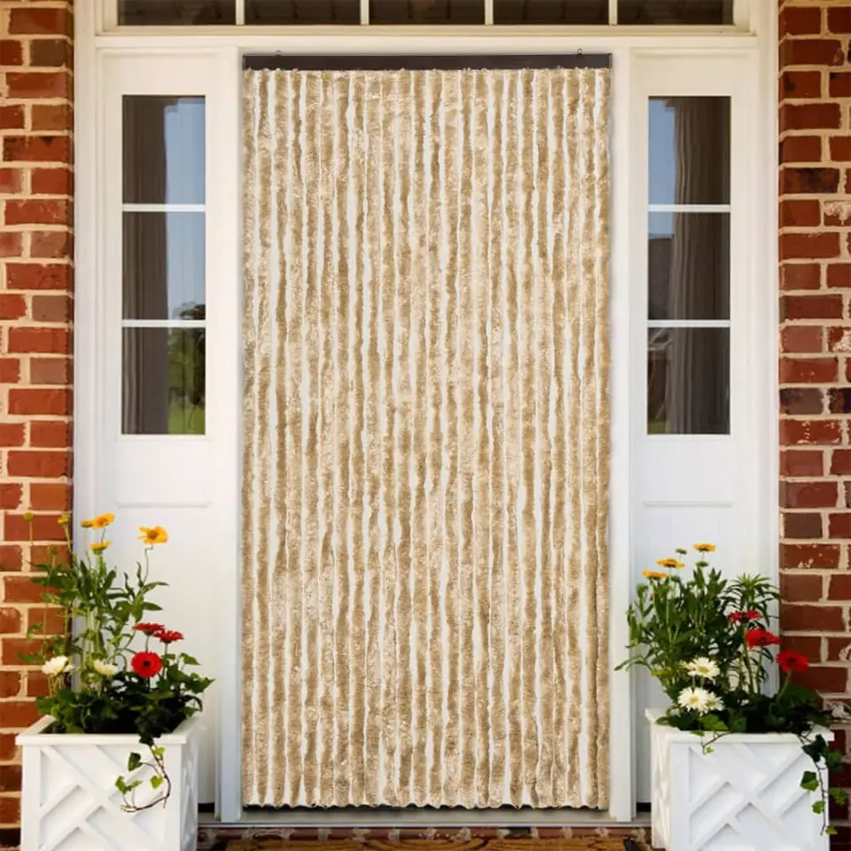 vidaXL - Insectengordijn - Beige - Polypropyleen - 100 x 220 cm