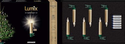 Lumix - Superlight Mini - Draadloze LED-kerstboomkaarsen - Metallic Gold - Uitbreidingsset met 6 kaarsen