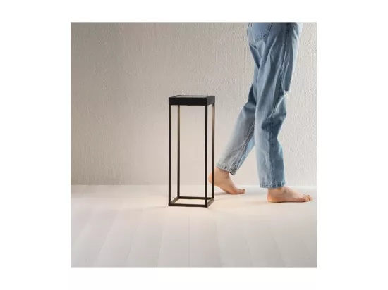 Lampe de table solaire et rechargeable CAGE de Perenz Gris Foncé H50cm