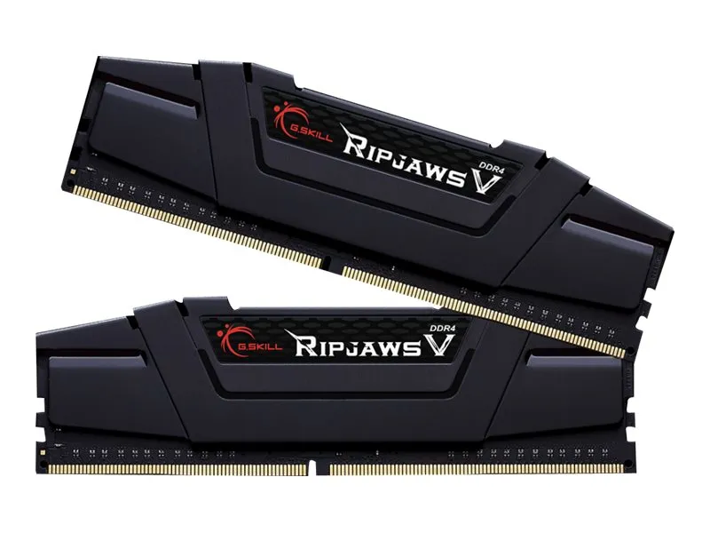 G.Skill Ripjaws V - DDR4 - sæt - 64 GB: 2 x 32 GB - DIMM 288-PIN - 3600 MHz / PC4-28800 - CL16 - 1.45 V - ikke bufferet - ikke-ECC - klassisk sort
