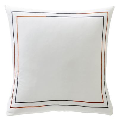Linge de lit percale broderie bicolore - BECQUET CRÉATION