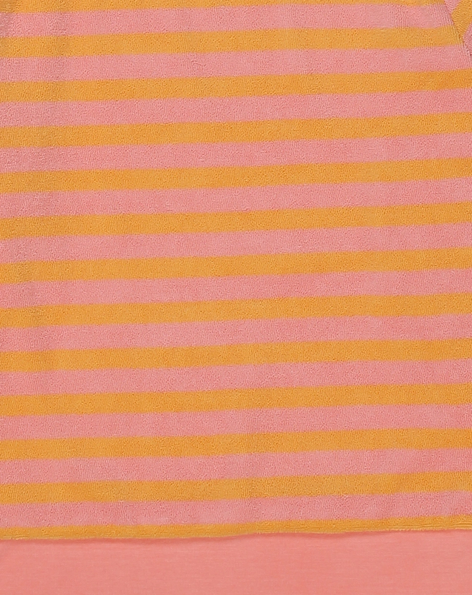 Frottee-Schlafanzug lang STRIPES in searose