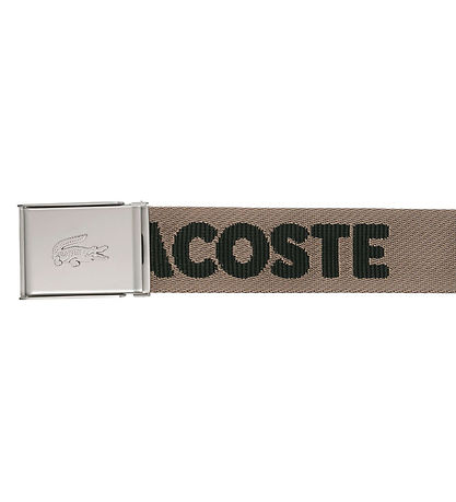 Lacoste Gürtel - Jaquard Gurtband - Morel Noir