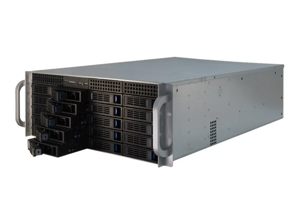 Inter-Tech IPC 4U-4420 - Rack-monterbar - 4U - SSI EEB - ingen strømforsyning (ATX) - USB