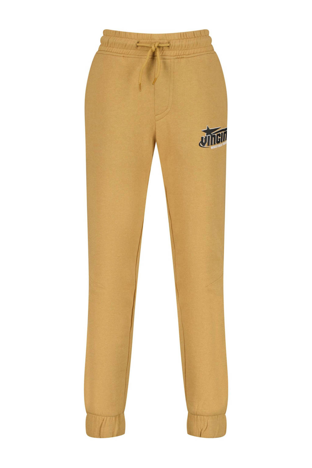 Vingino relaxed joggingbroek Santo met logo geelzand