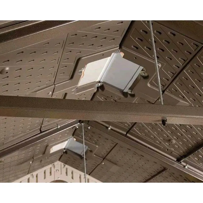 Galpão de armazenamento de plástico com 2,4 m de largura x 4,5 m de profundidade