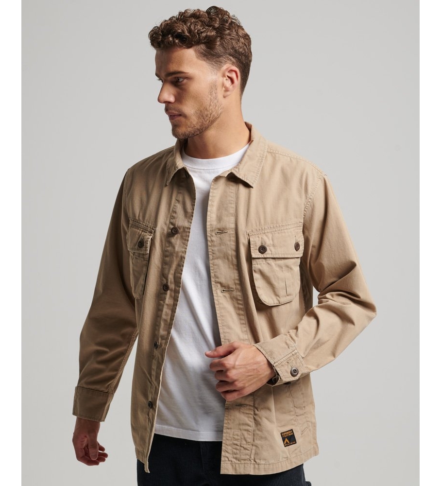 Camisa de combate Superdry Vintage Logo marrom