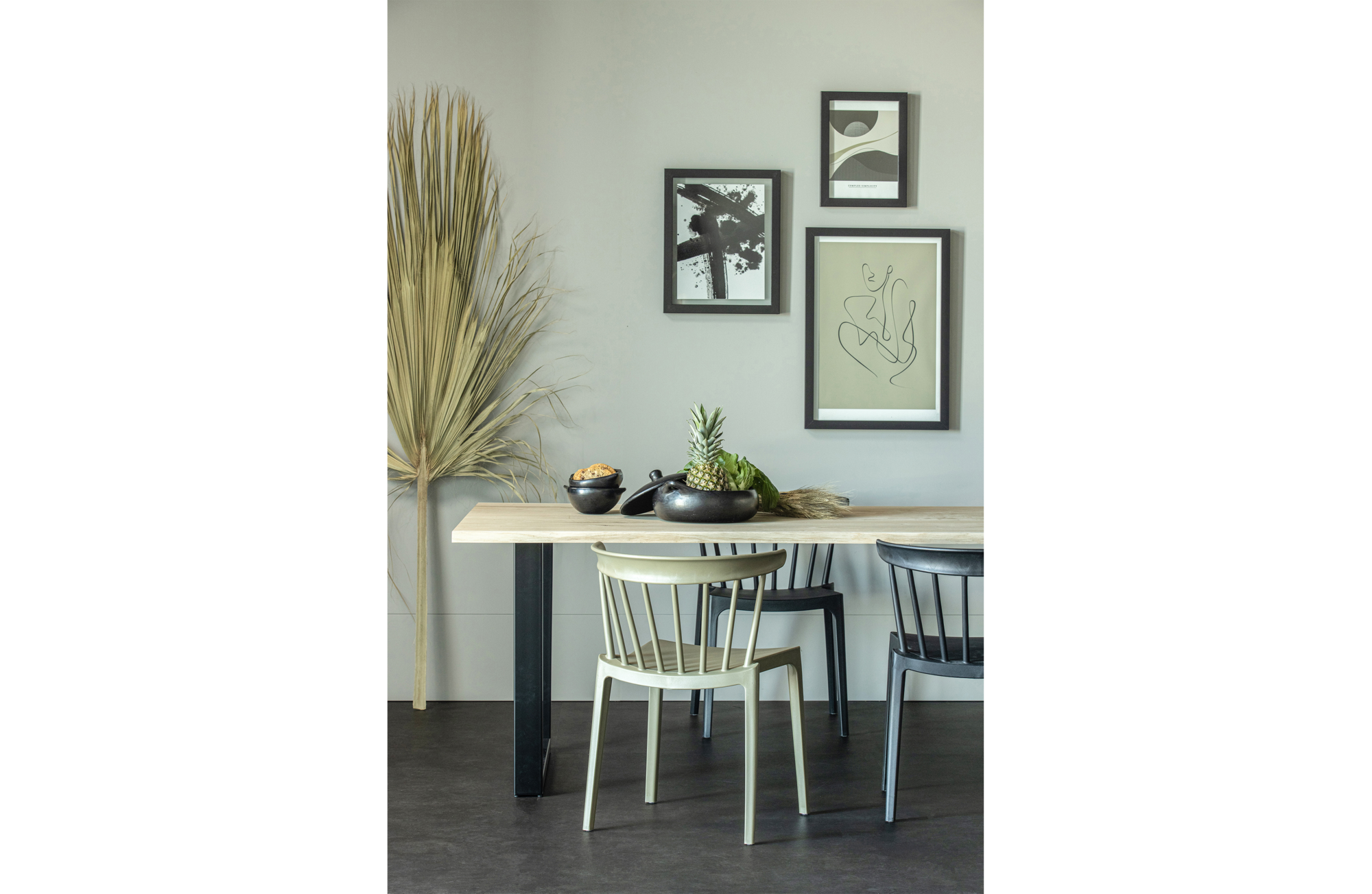 WOOOD boomstamtafel Tablo eiken 199x90 [fsc] Tablo Tafel Boomstam Eiken 199x90 [fsc] - Alkmaar poot