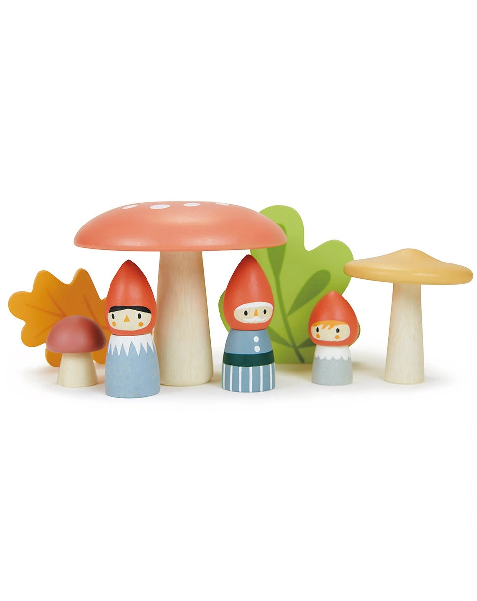 Spielfiguren-Set FAMILIE WALDZWERGE aus Holz