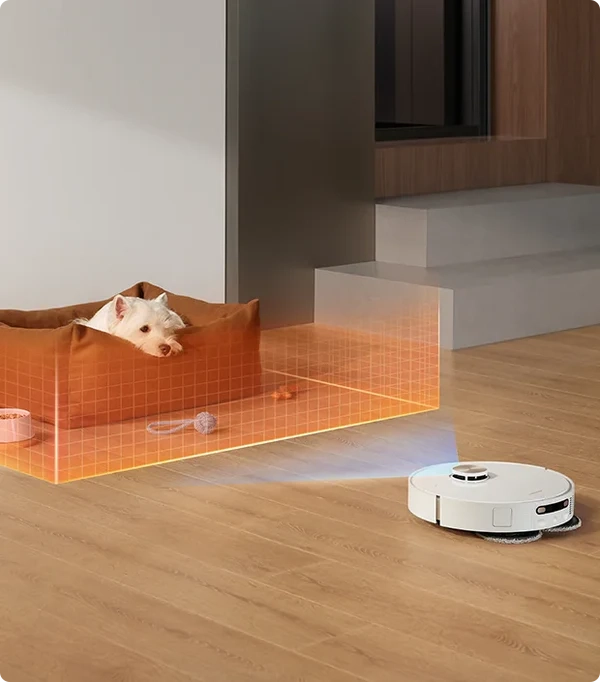 X40 Ultra Staubsaug-Roboter Staubsauger Nass / Trocken Bodenreinigung mit App Steuerung   Ladestation (RLX63CE) - Weiss