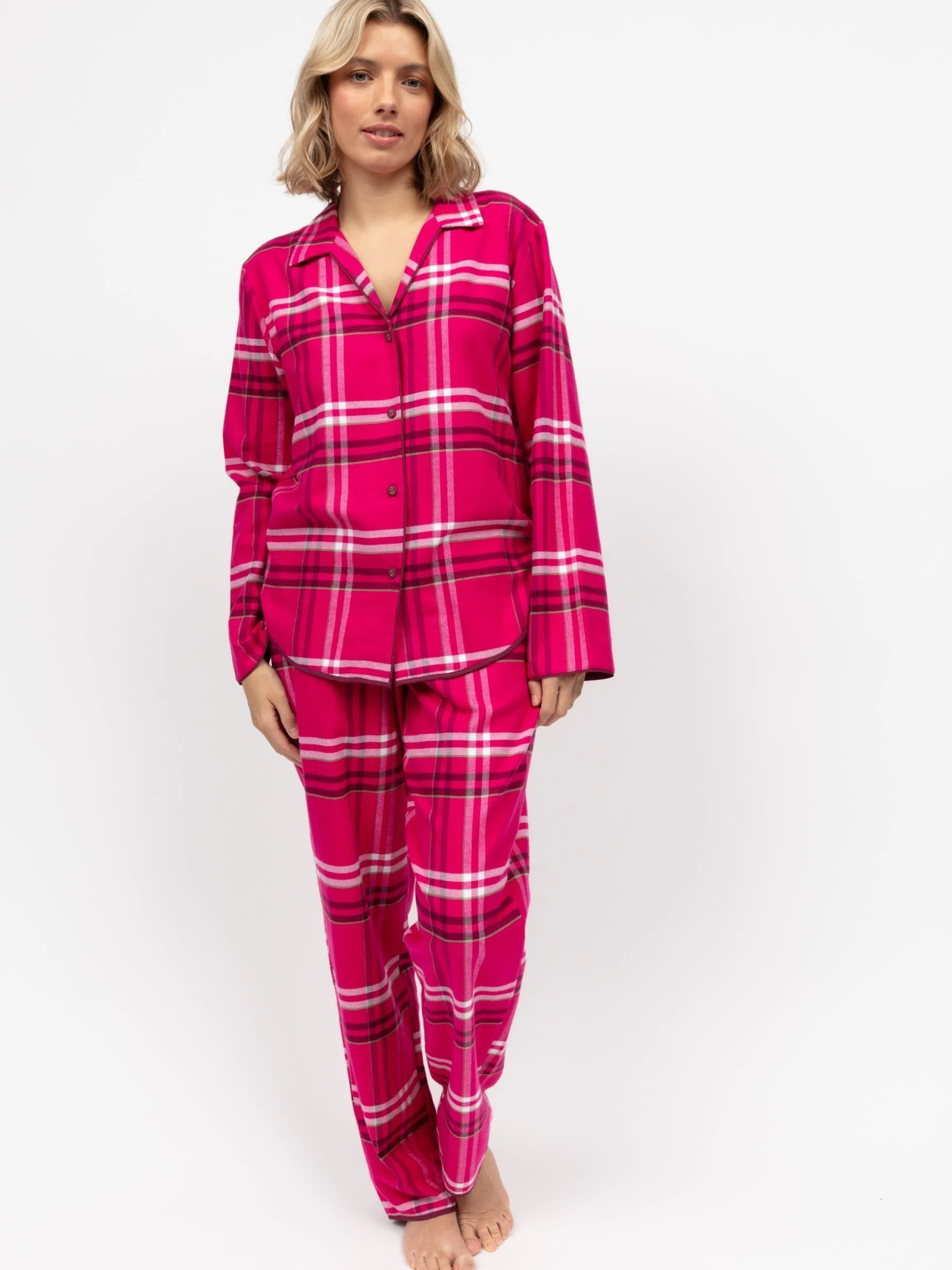 Cyberjammies geruite pyjamaset met lange mouwen