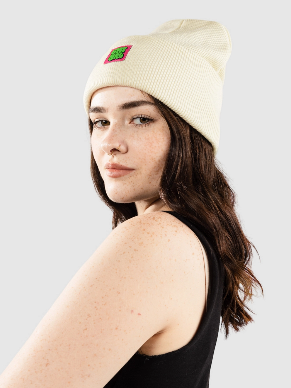 Empyre Sk8 Tag Drone Beanie off white