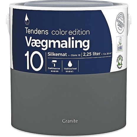 Tendens vægmaling silkemat glans 10 2.25 liter