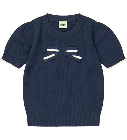 FUB T-Shirt - Strick - Bow - Dark Navy