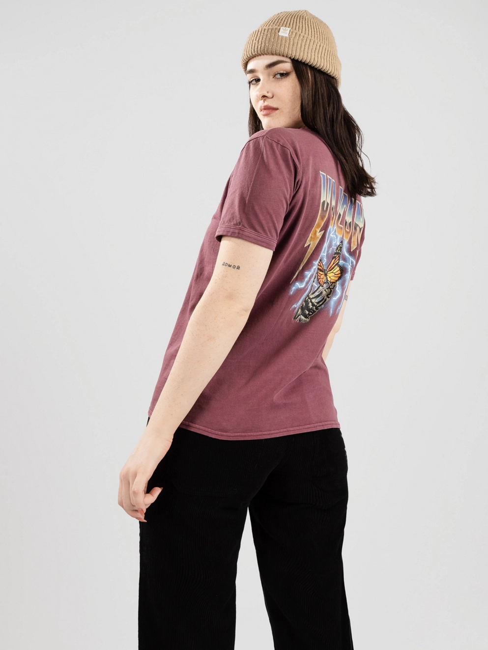 Volcom Truly Ringer T-Shirt burgundy