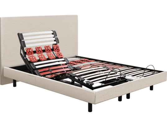 EPEDA - Sommier Electrique 2 x 90 x 200 Escapade 1820D lin + TDL + 2x balade équilibré